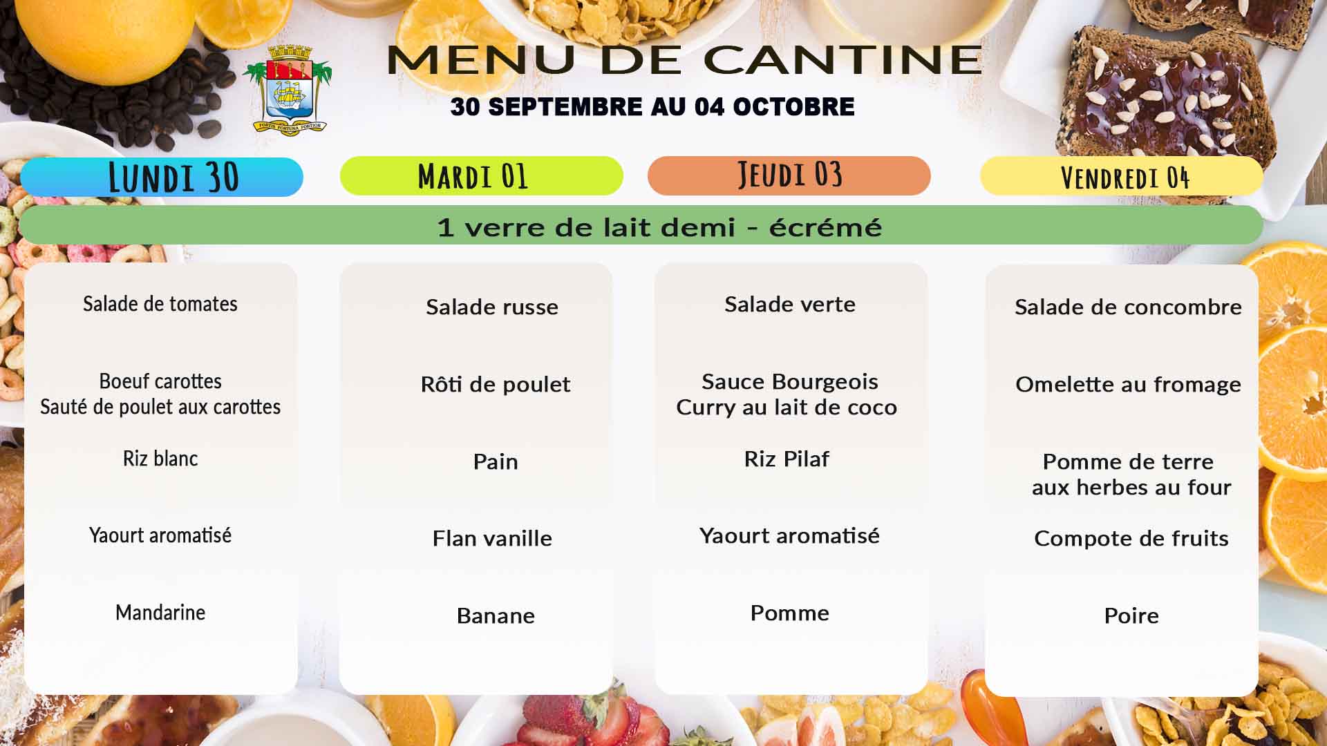 cantine 30 sept 2024