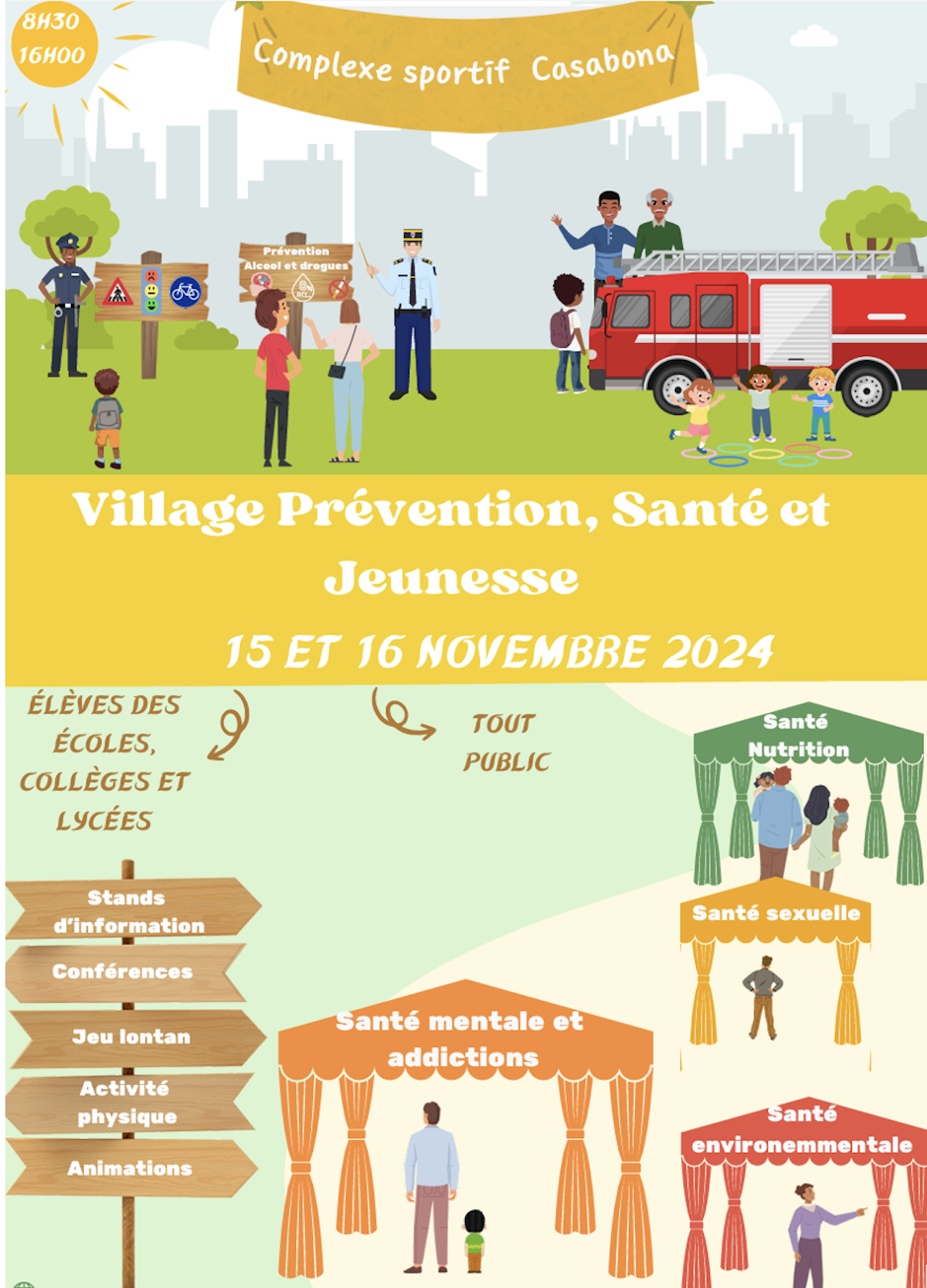 Village santé affiche 2024