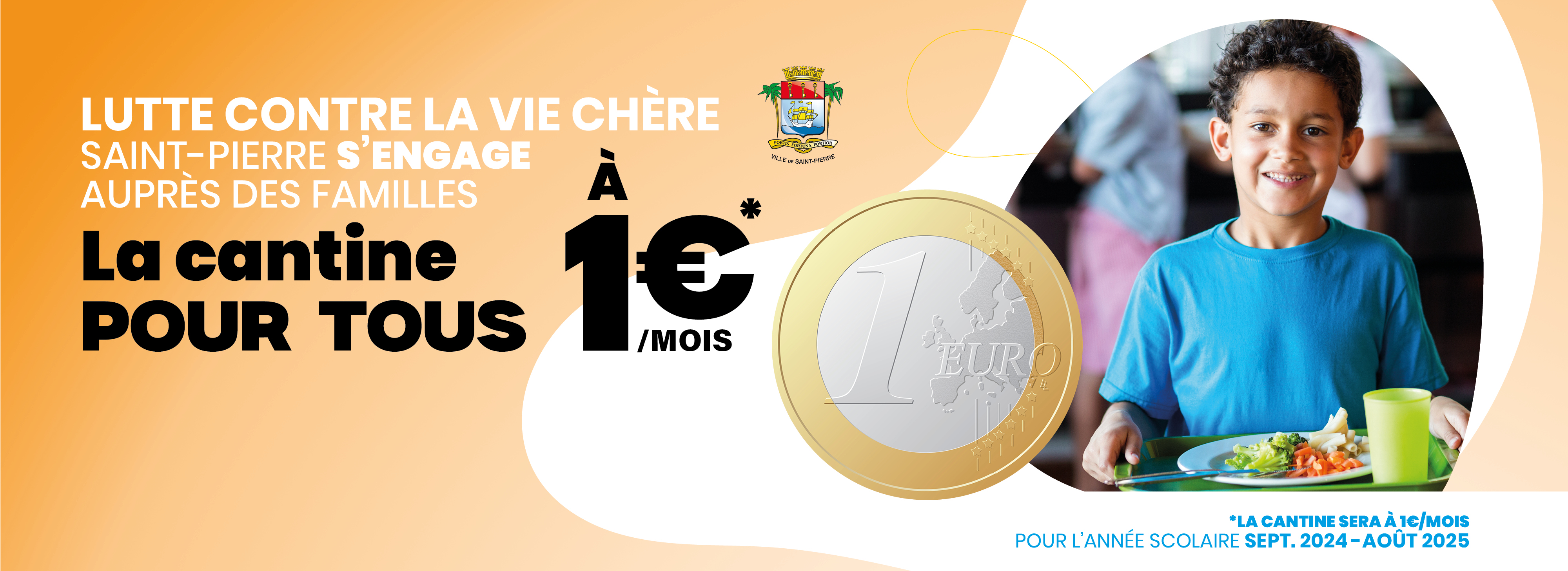 cantine 1 euro par mois