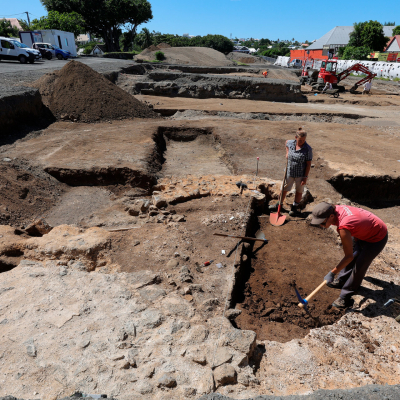 Fouille archéologique préventive à Saint-Pierre