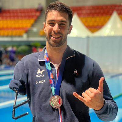 Jeux Paralympiques : le nageur saint-pierrois Laurent Chardard doublement médaillé