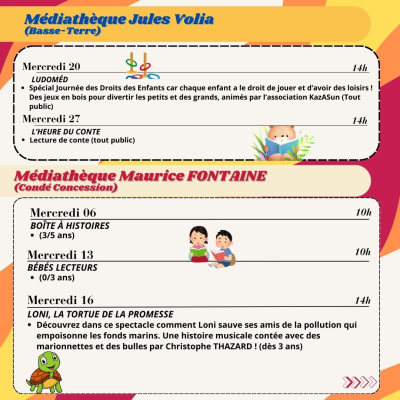 Programme Mediatheques 11 2024