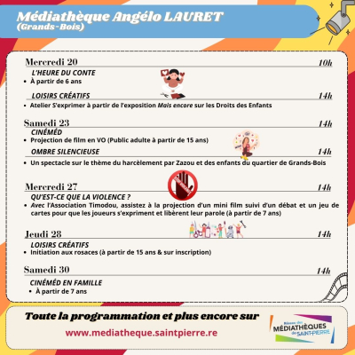 Programme Mediatheques 11 2024