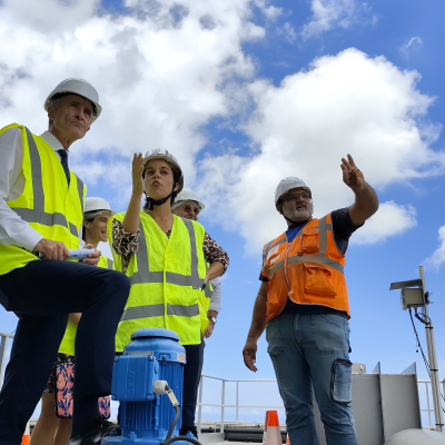 Le préfet de la Réunion Patrice LATRON en visite sur la commune