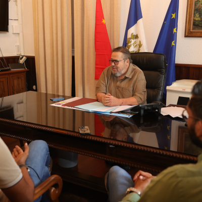 Réception des représentants de l'association des commerçants du centre-ville de Saint-Pierre